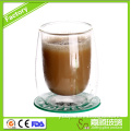 400 ml Mouth Blown High Borosilicate Glass Double Wall Glass Coffee Cup